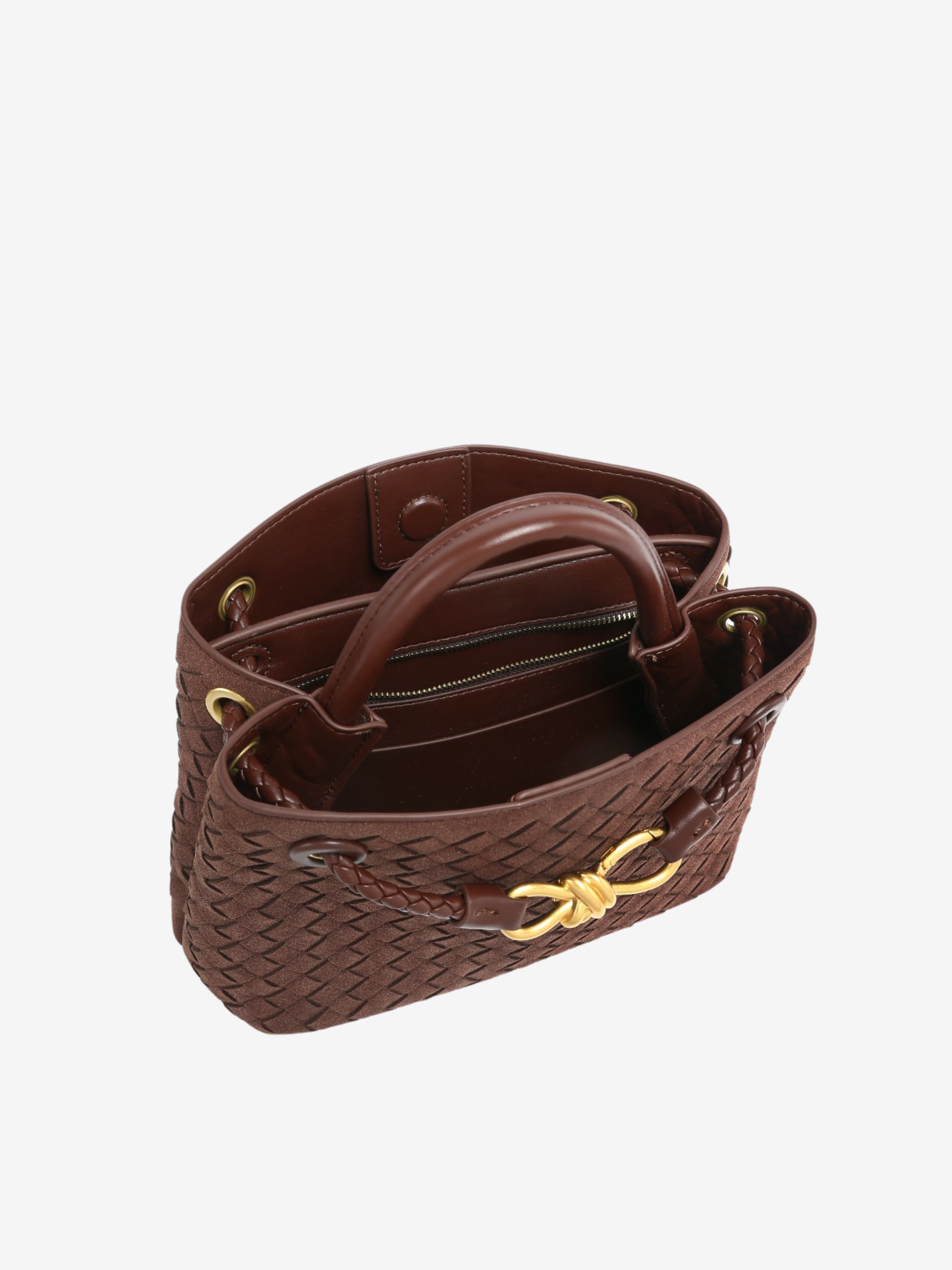 Malia | Textured Pattern Compact Woven Crossbody Bag