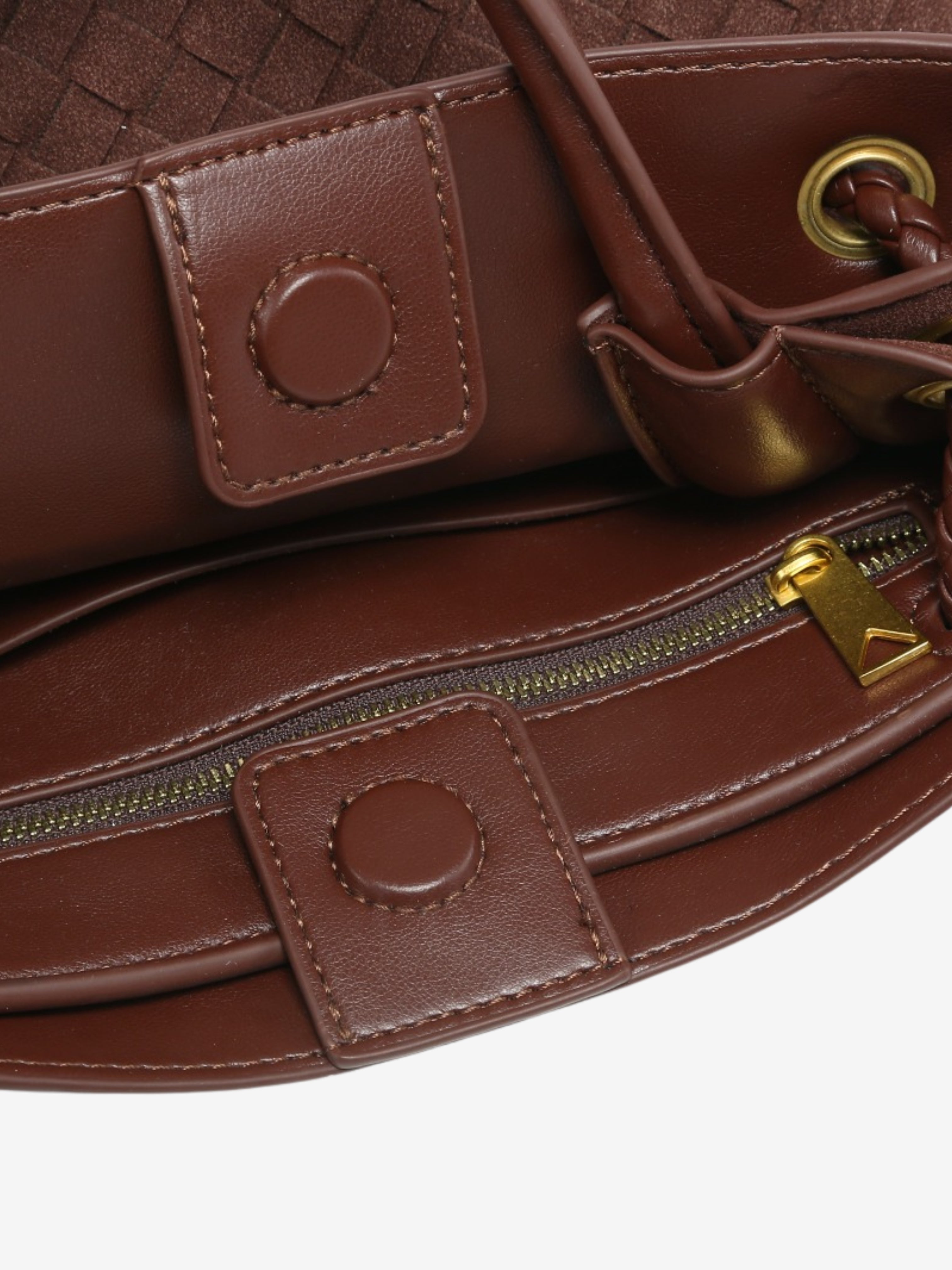 Malia | Textured Pattern Compact Woven Crossbody Bag