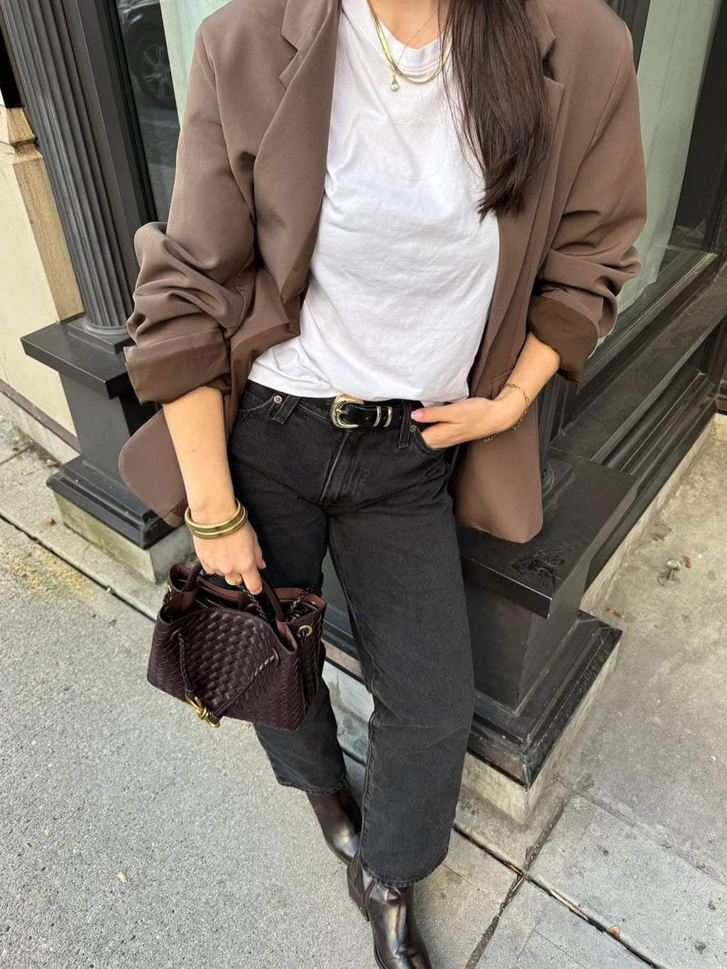 Eloise | Textured Compact Woven Handbag