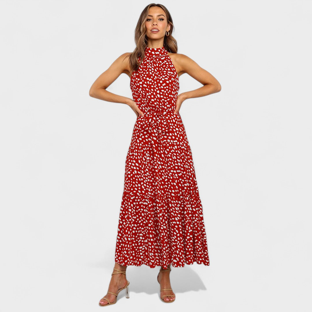 Kitty™ | Chic Polka Dot Maxi Dress for Fun and Flair