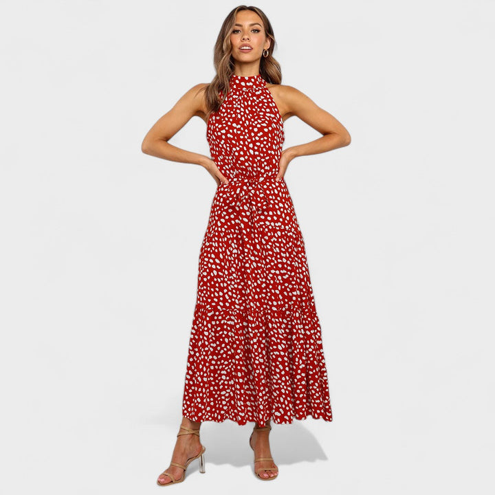 Kitty™ | Chic Polka Dot Maxi Dress for Fun and Flair