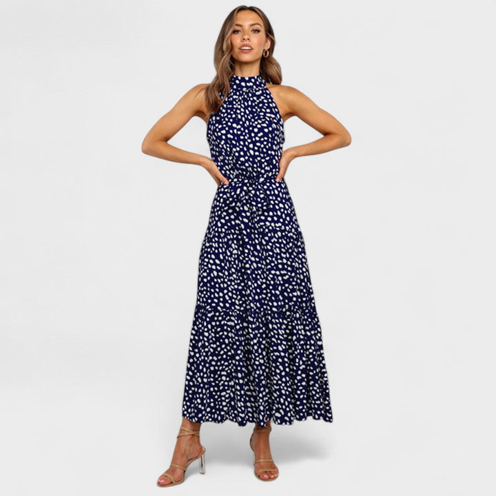 Kitty™ | Chic Polka Dot Maxi Dress for Fun and Flair