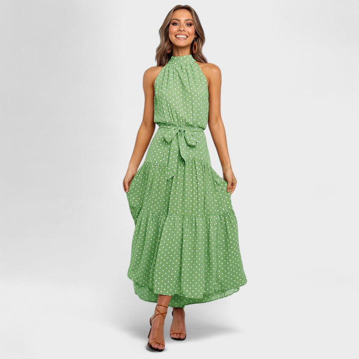Kitty™ | Chic Polka Dot Maxi Dress for Fun and Flair