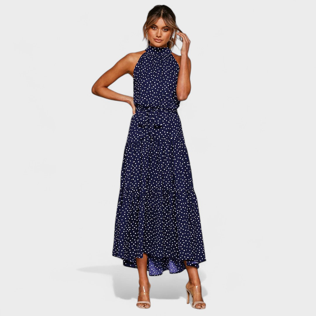 Kitty™ | Chic Polka Dot Maxi Dress for Fun and Flair