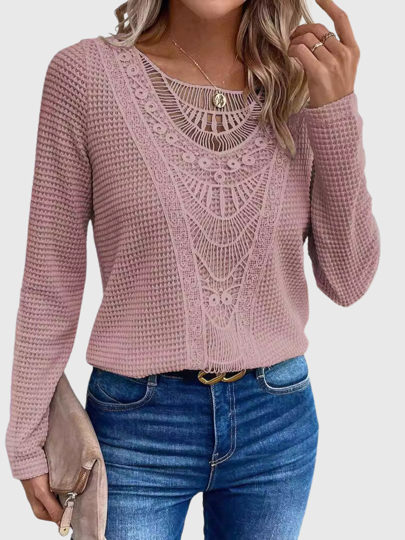 Amelie | Pink Boho Blouse