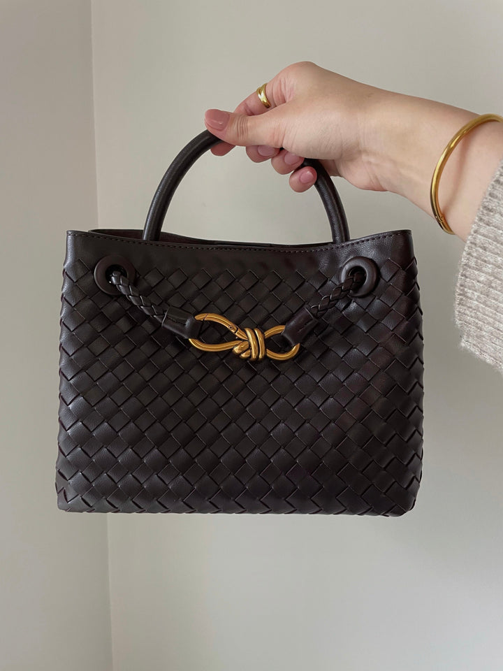 Eloise | Textured Compact Woven Handbag