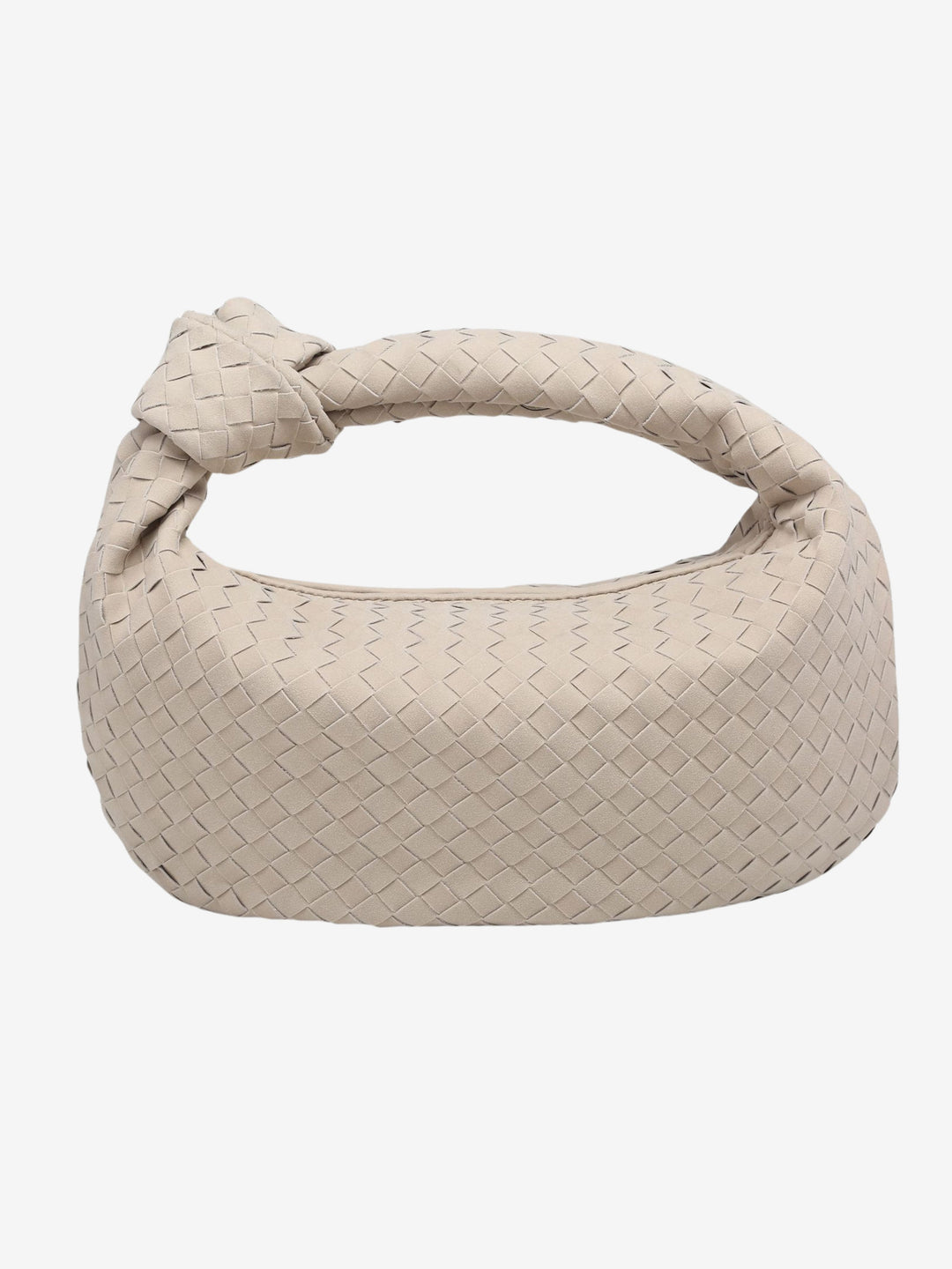 Celeste | Medium Suede Bag Featuring Braided Knot Accent