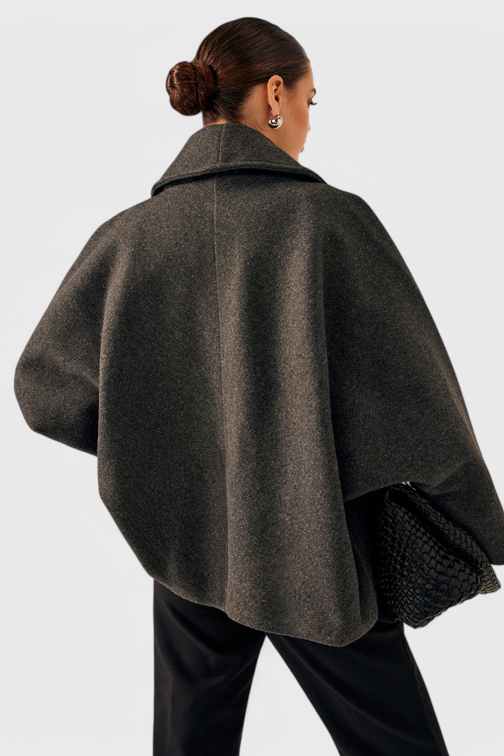 Helena Relaxed Silhouette Oversized Tweed Coat