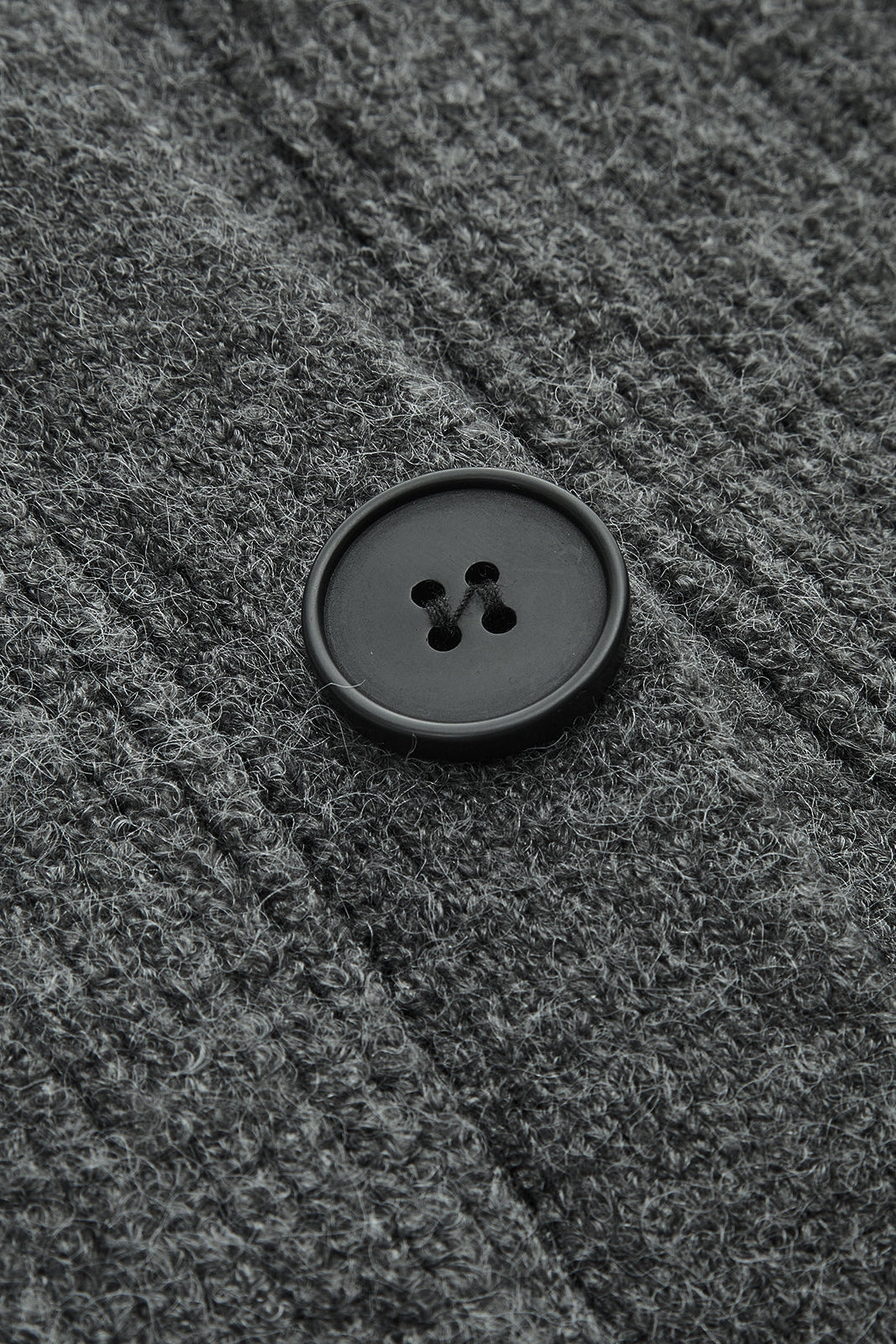 Clarisse Long Knit Coat Featuring a Cozy Turtleneck and Button Closure