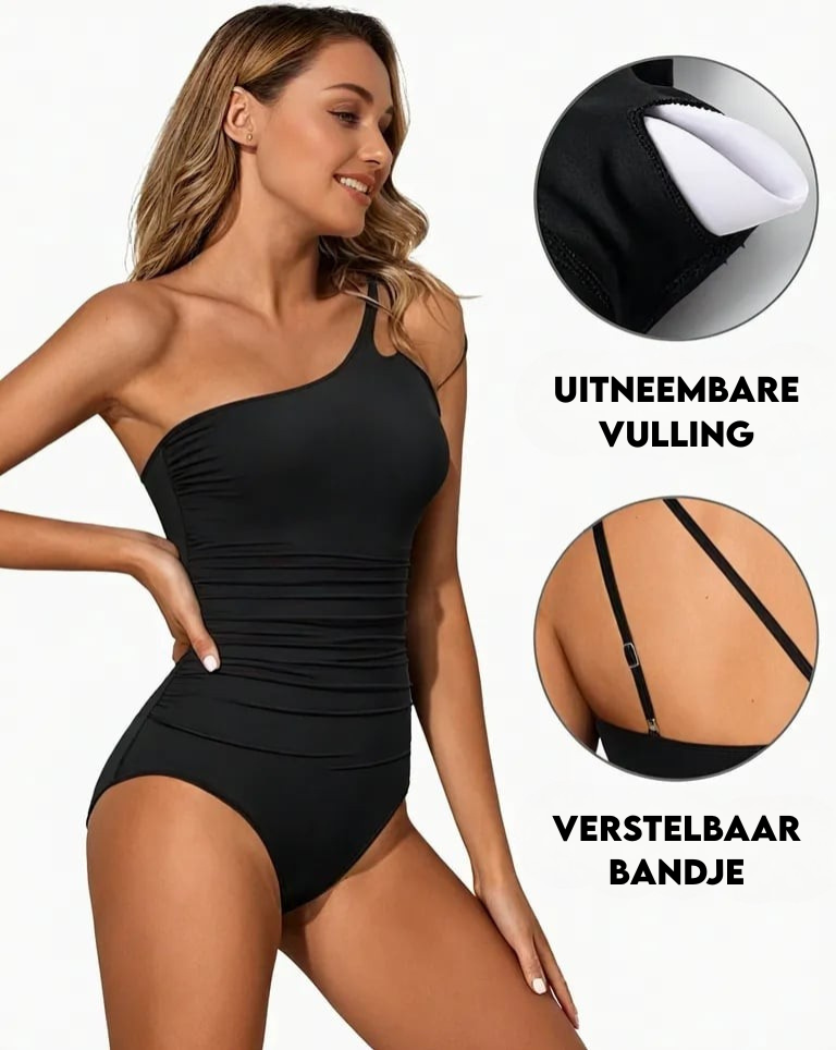 Graceful One-Shoulder Swimwear