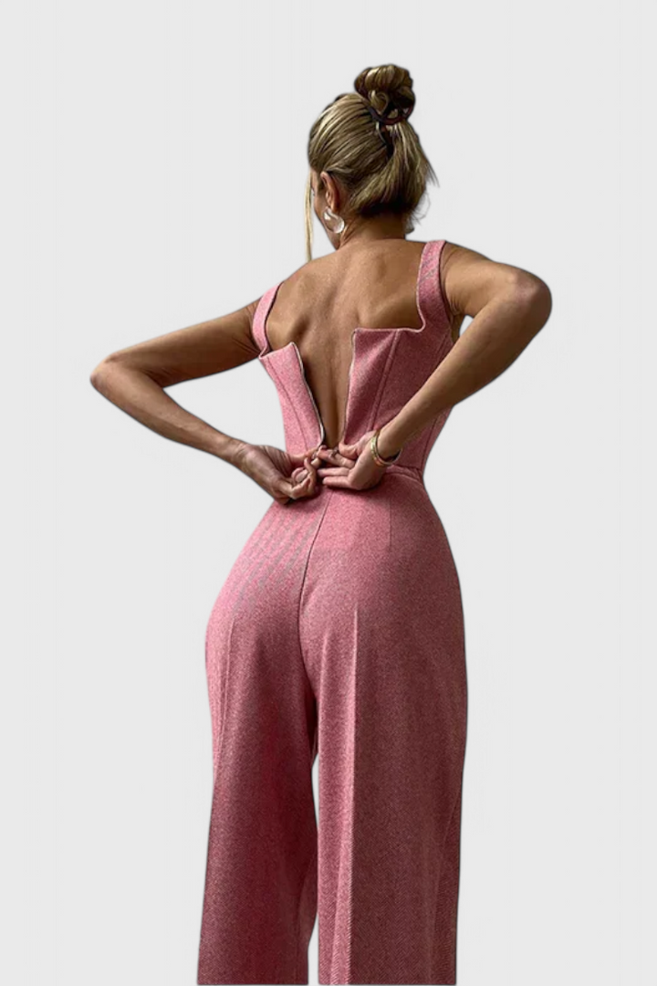 Evena Three-Piece Suit Ensemble Featuring a Tailored Corset