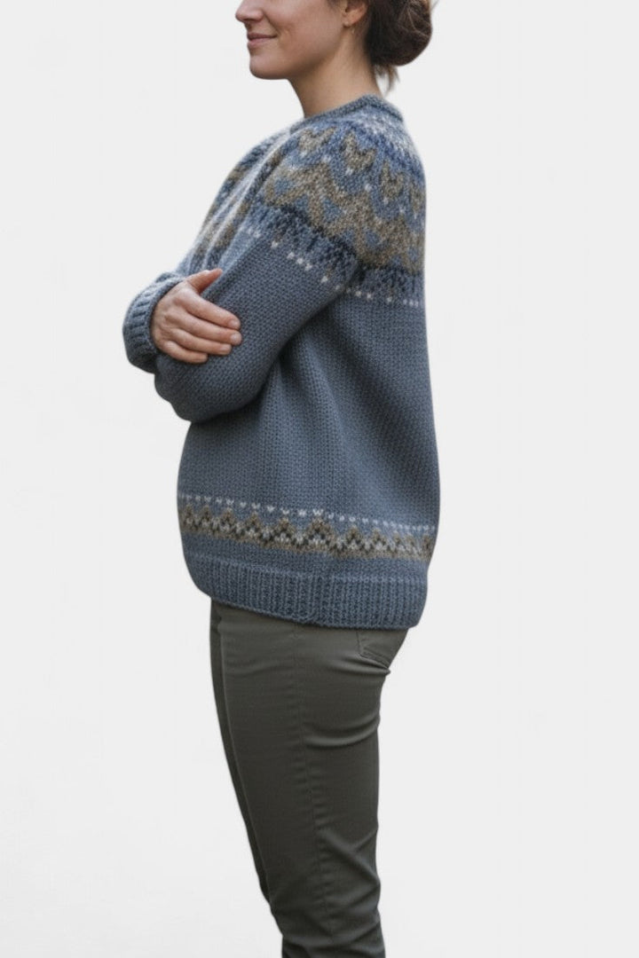Nolène Cozy Authentic Jacquard Knit Sweater