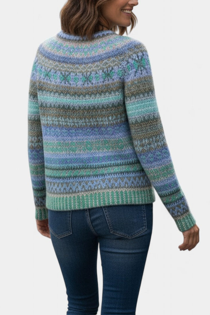 Basilea Knit Sweater with Jacquard Design