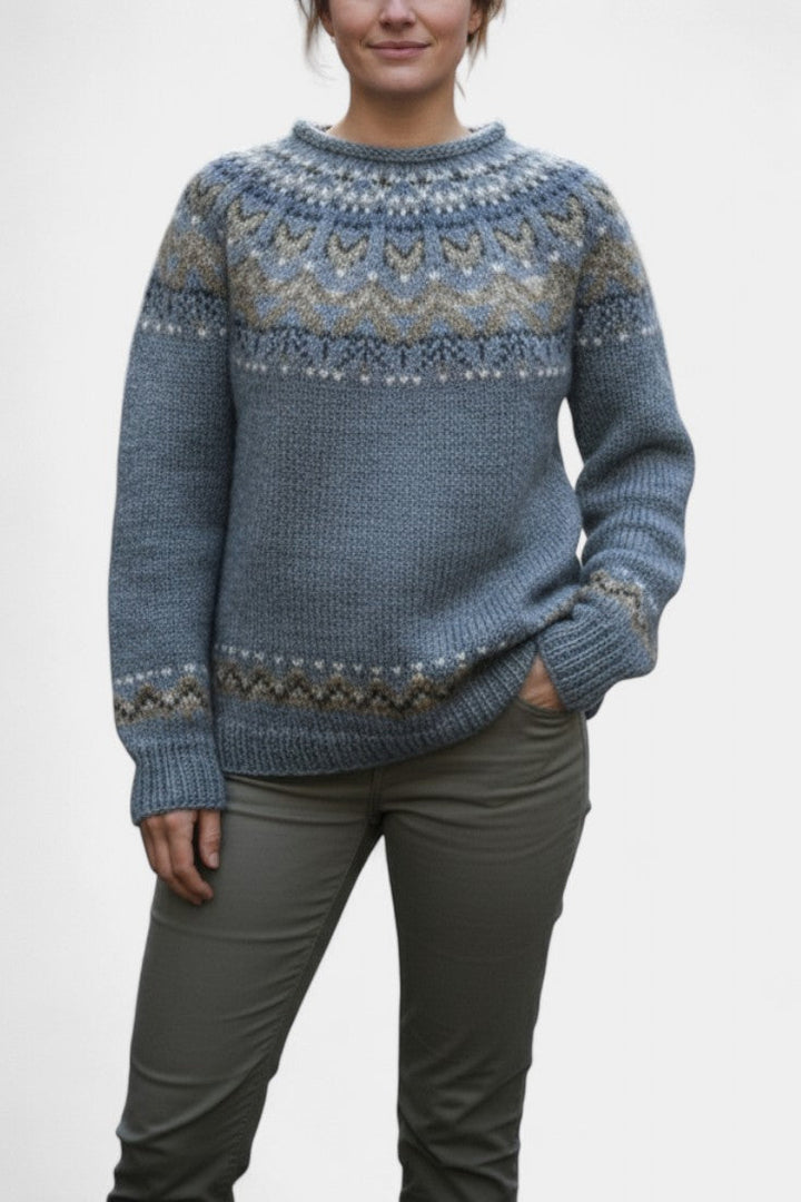 Nolène Cozy Authentic Jacquard Knit Sweater