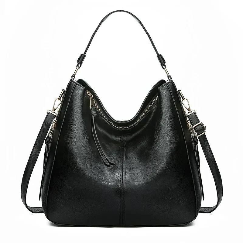 Romy - Genuine Leather Shoulder Tote