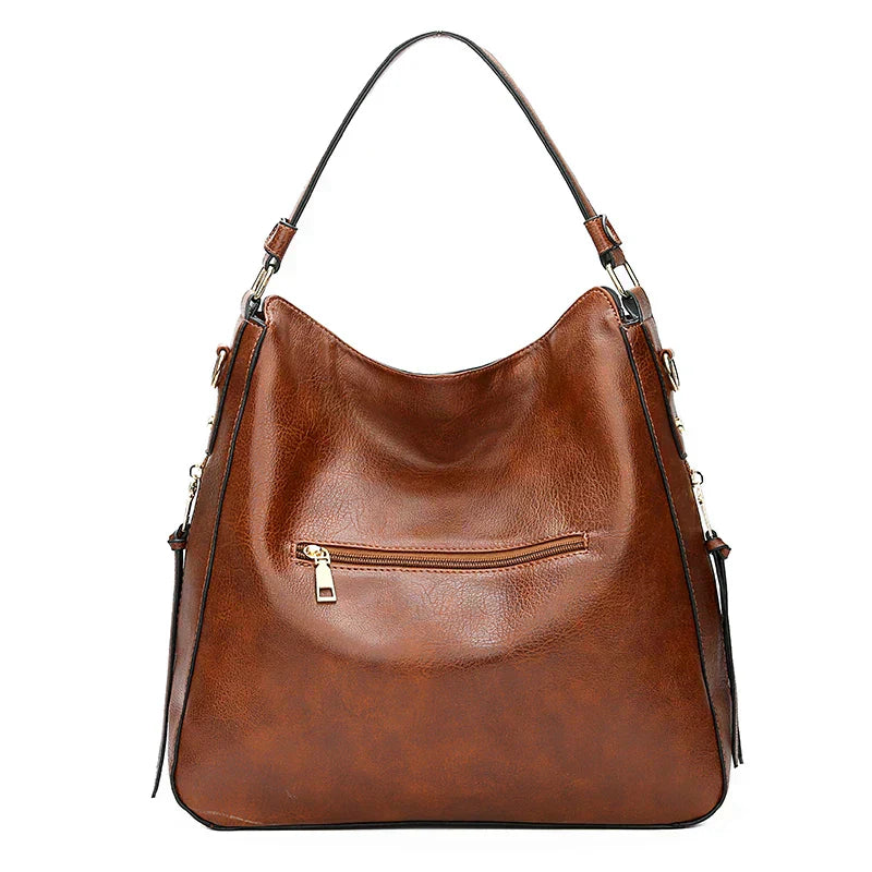 Romy - Genuine Leather Shoulder Tote