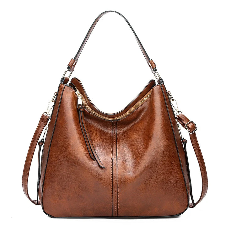 Romy - Genuine Leather Shoulder Tote