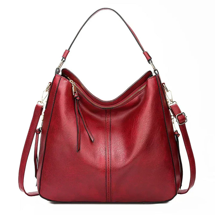 Romy - Genuine Leather Shoulder Tote