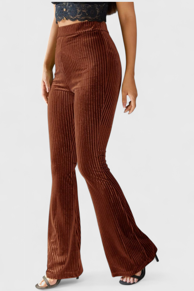 Velvet Flared Pants by Liset
