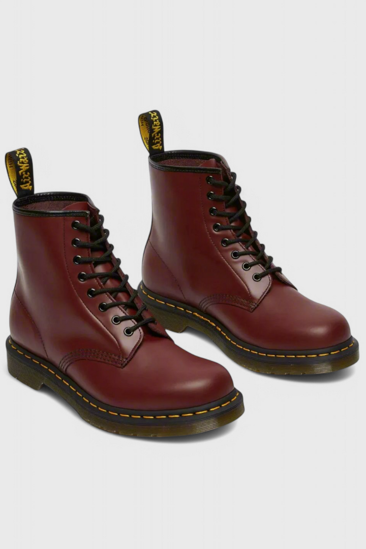 Addison High Lace-Up Faux Leather Boots