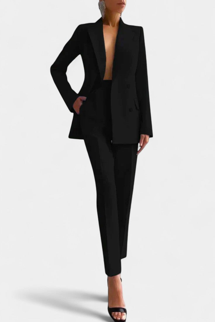 Jolene Tailored Blazer & Chic Wide-Leg Trousers