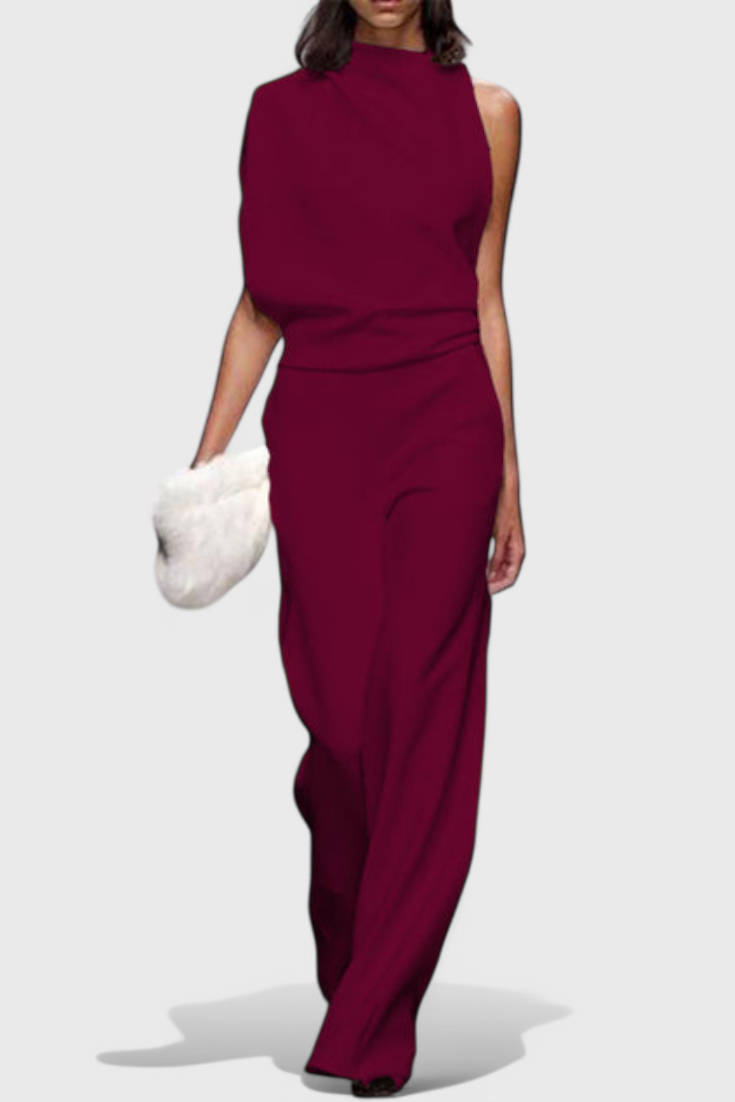 Agatha Wide-Leg Fluid Jumpsuit with a Flattering Silhouette
