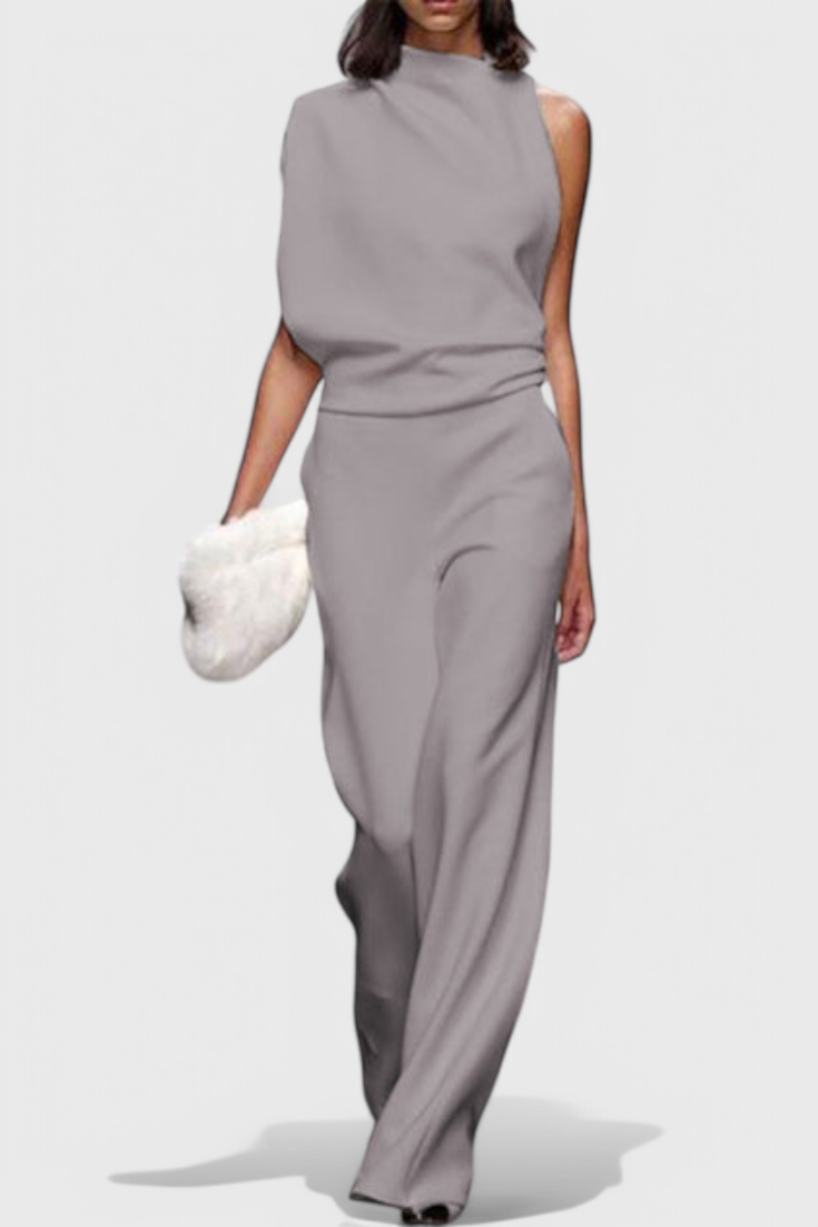 Agatha Wide-Leg Fluid Jumpsuit with a Flattering Silhouette