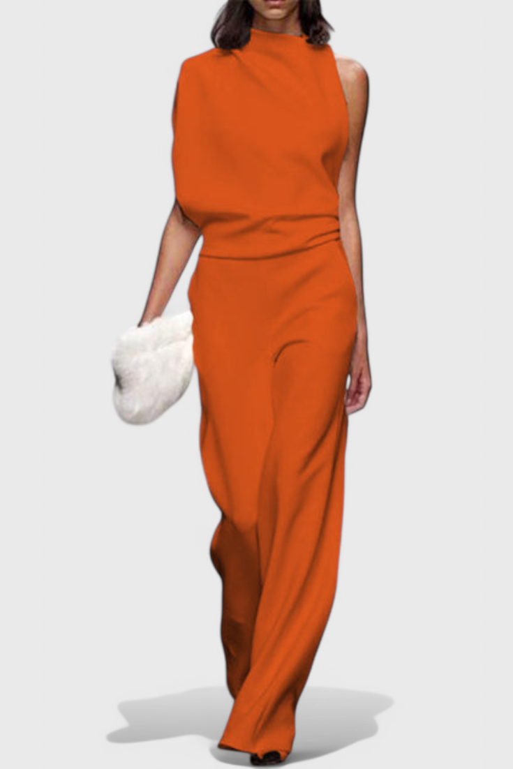 Agatha Wide-Leg Fluid Jumpsuit with a Flattering Silhouette