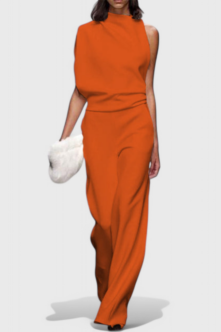 Agatha Wide-Leg Fluid Jumpsuit with a Flattering Silhouette