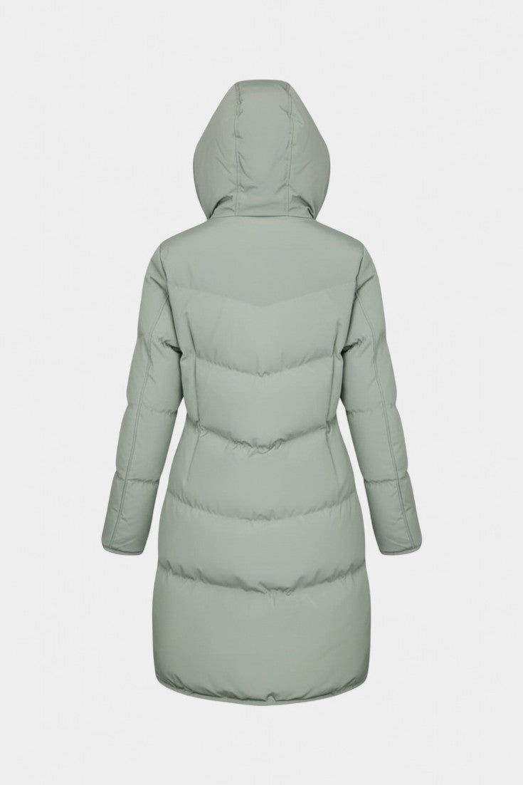 Cateline Stylish Hooded Quilted Winter Coat