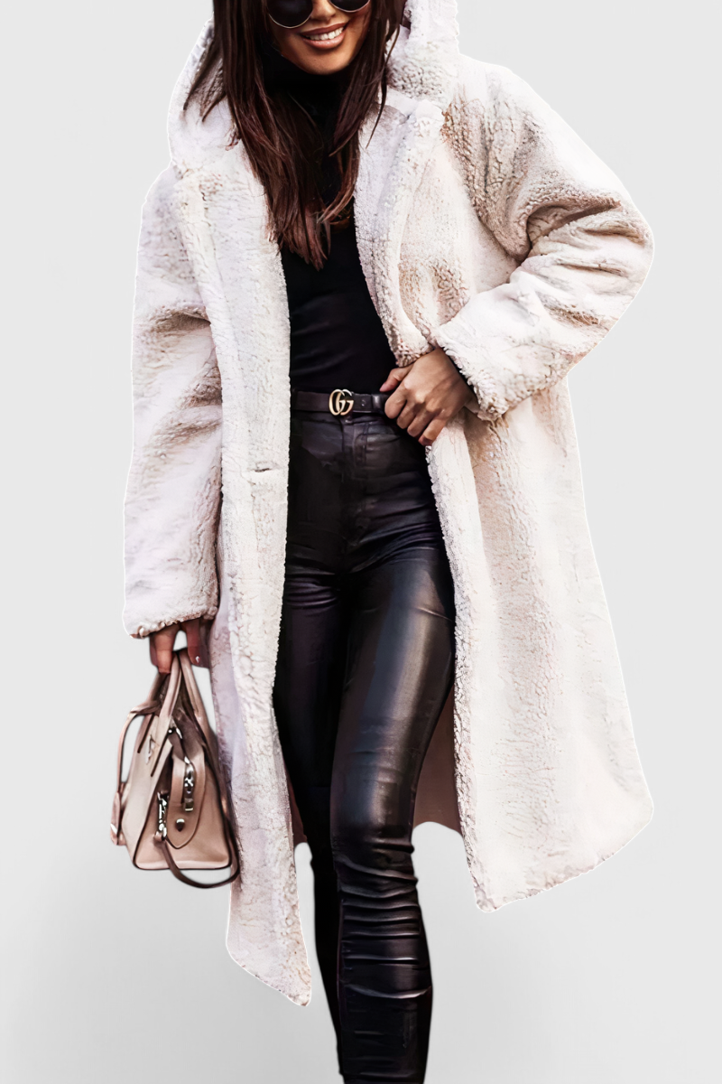 Mila Relaxed Fit Long Soft Fur Coat