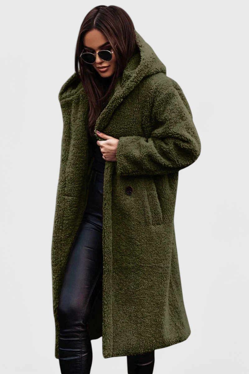 Mila Relaxed Fit Long Soft Fur Coat