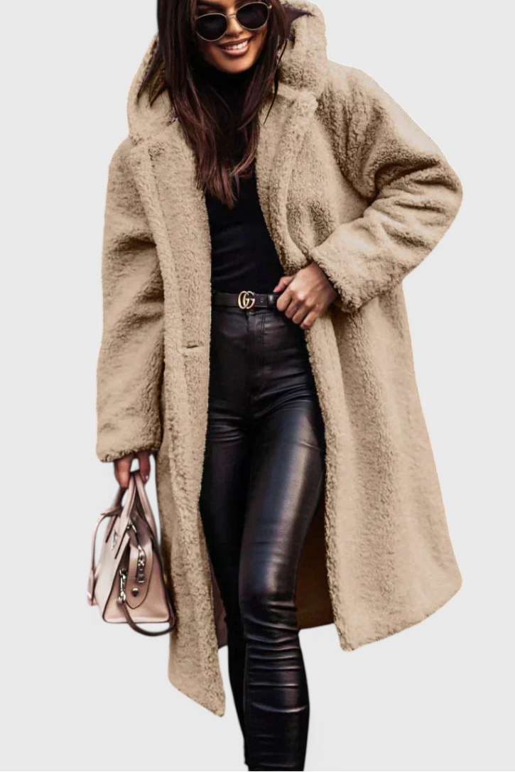 Mila Relaxed Fit Long Soft Fur Coat
