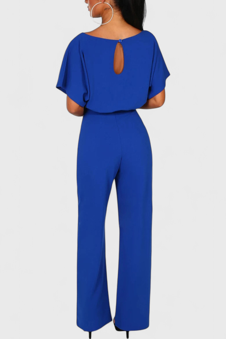 Evie Wide-Cut Fluid Jumpsuit with Elegant Silhouette