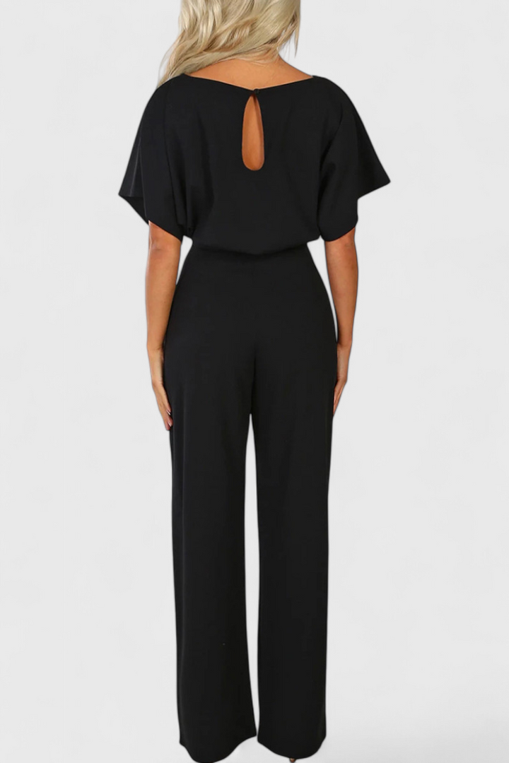 Evie Wide-Cut Fluid Jumpsuit with Elegant Silhouette