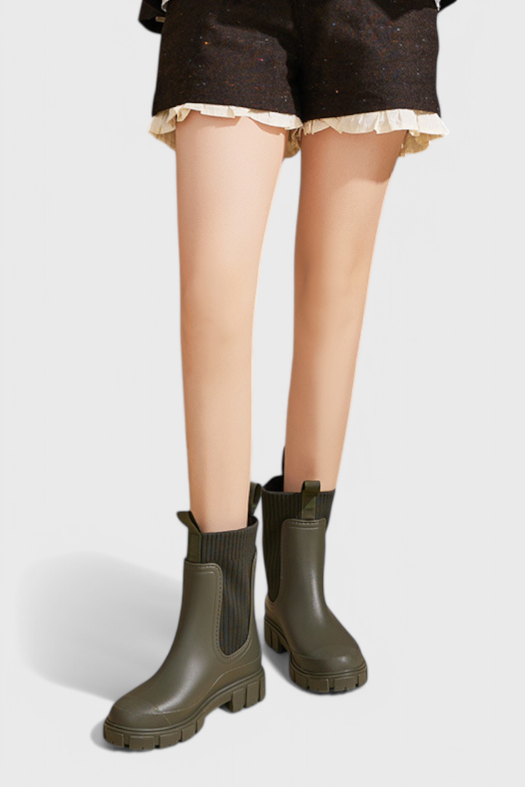 Waterproof Maelie Chelsea Boots with Slip-Resistant Sole