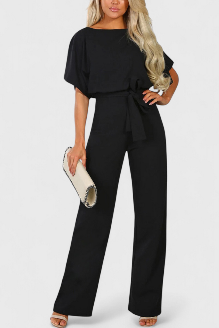 Evie Wide-Cut Fluid Jumpsuit with Elegant Silhouette