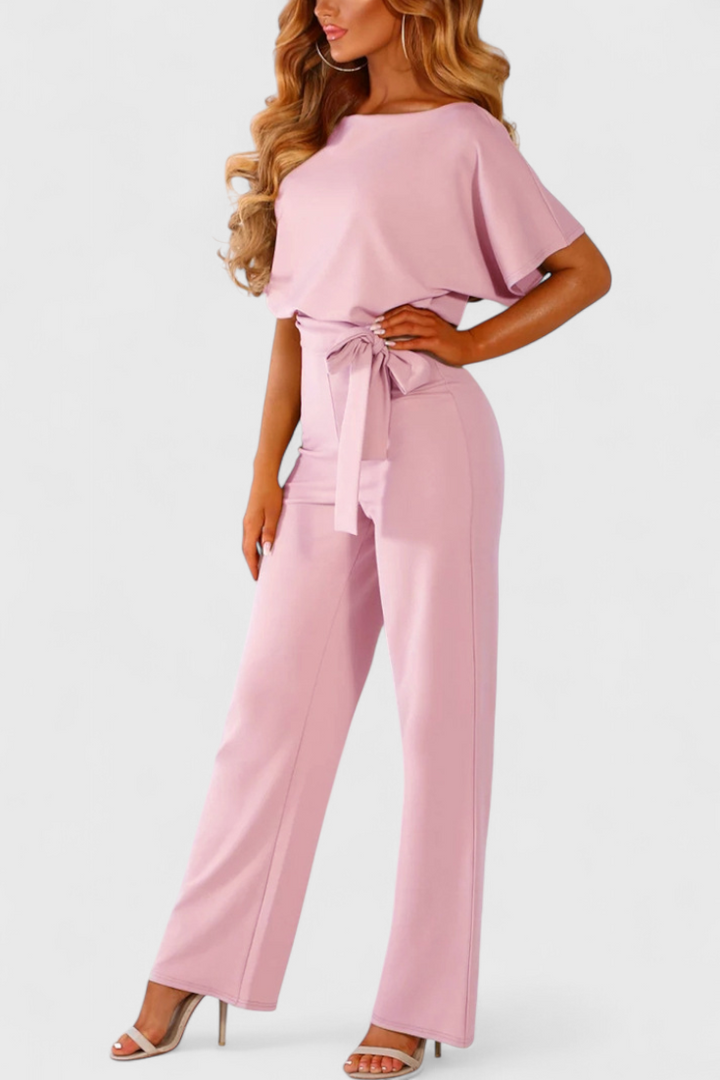 Evie Wide-Cut Fluid Jumpsuit with Elegant Silhouette