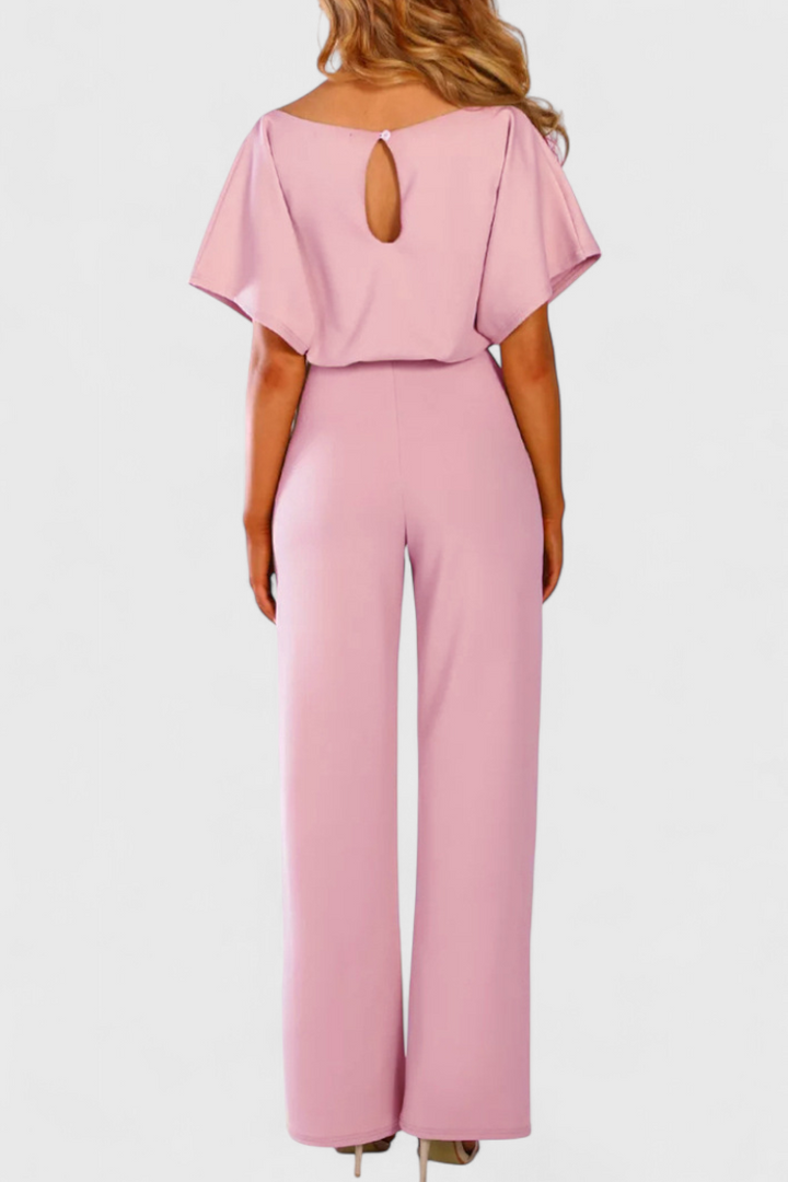 Evie Wide-Cut Fluid Jumpsuit with Elegant Silhouette