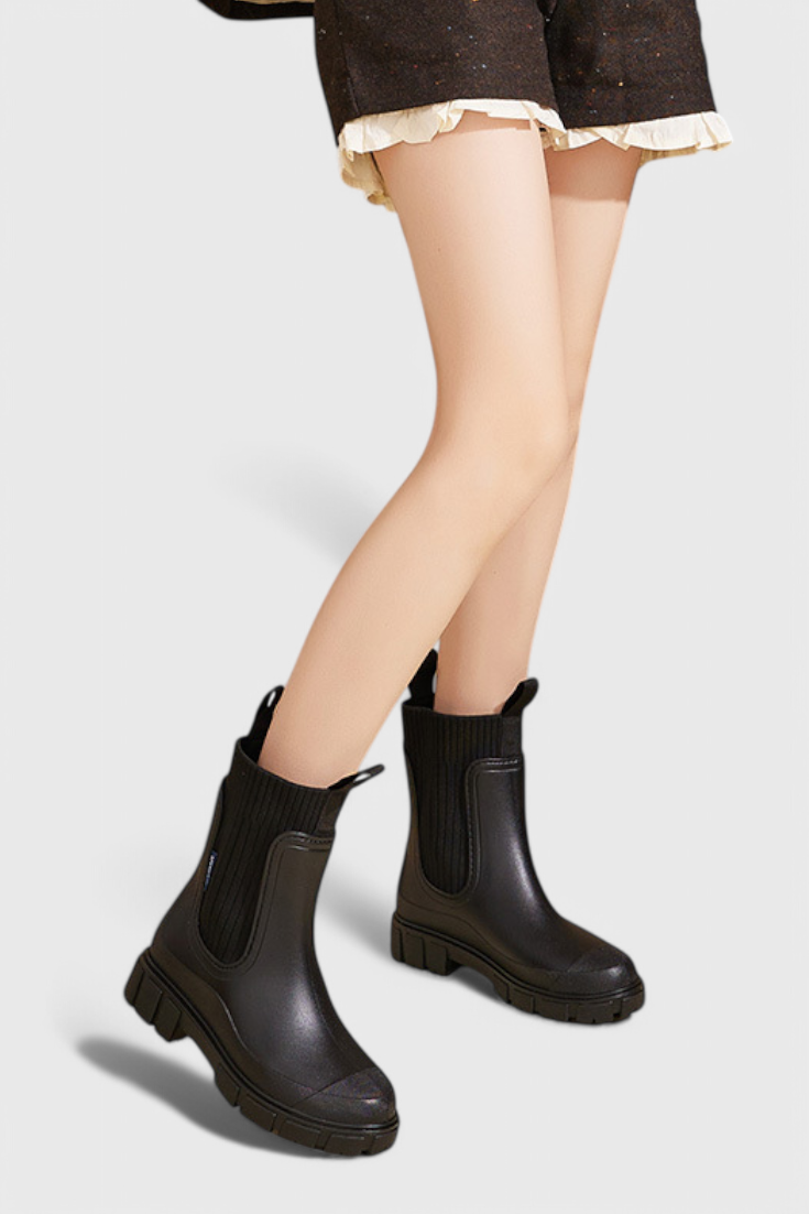 Waterproof Maelie Chelsea Boots with Slip-Resistant Sole
