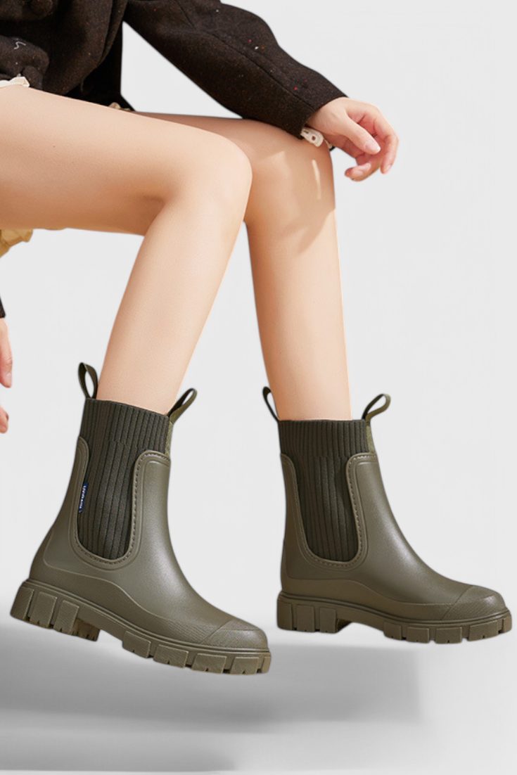 Maelie Waterproof Chelsea Boots with Slip-Resistant Sole
