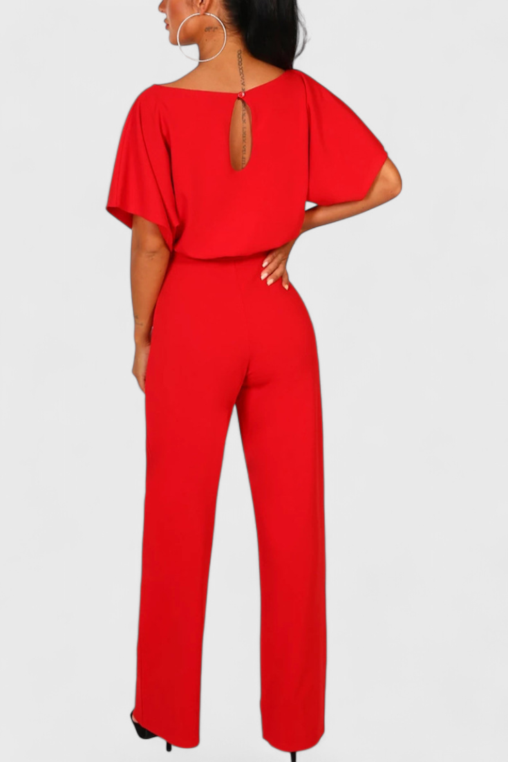 Evie Wide-Cut Fluid Jumpsuit with Elegant Silhouette