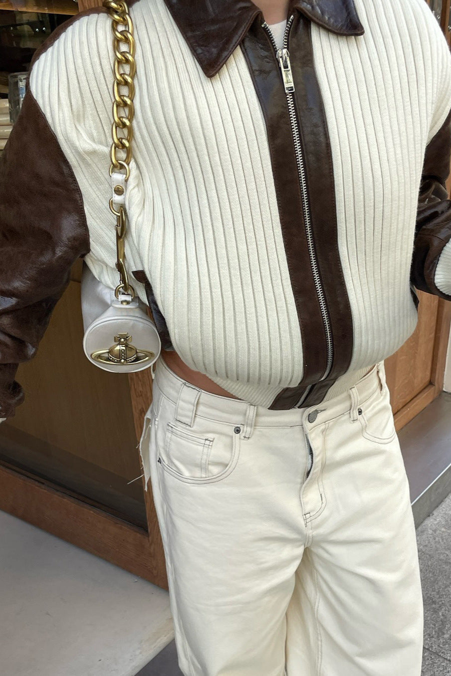 Rafaella Color-Blocked Jacket with Tailored Lapel