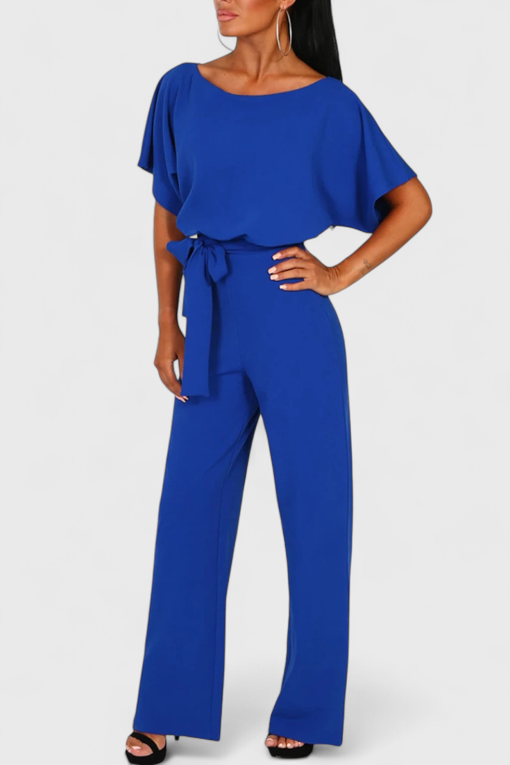 Evie Wide-Cut Fluid Jumpsuit with Elegant Silhouette