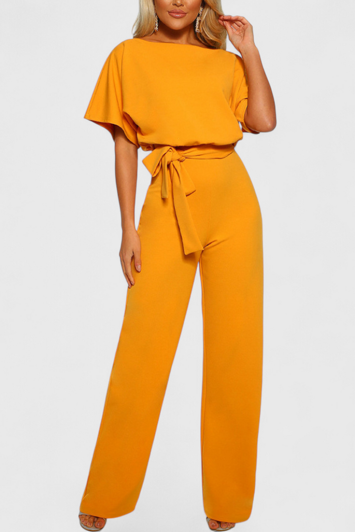 Evie Wide-Cut Fluid Jumpsuit with Elegant Silhouette