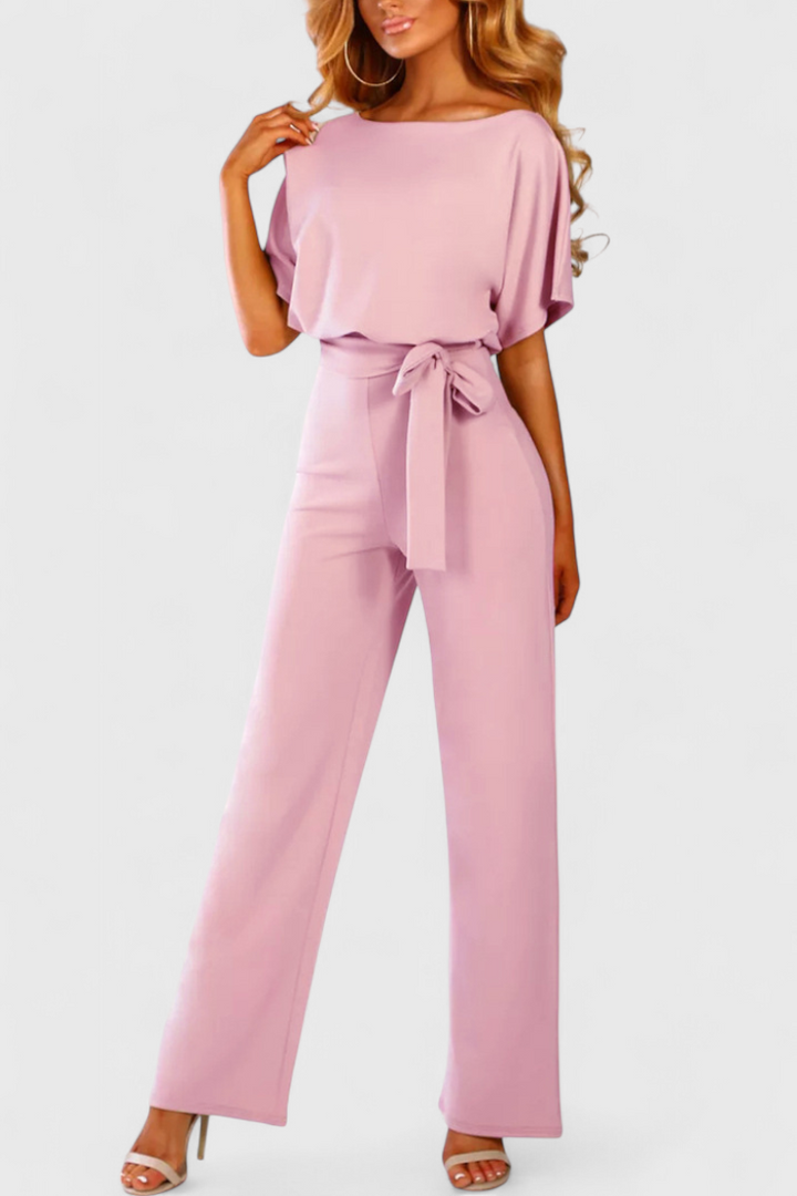 Evie Wide-Cut Fluid Jumpsuit with Elegant Silhouette