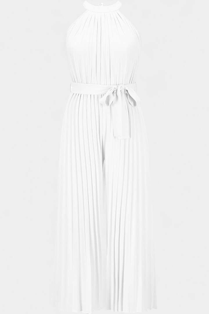 Patrizia Halter Neck Pleated Palazzo Jumpsuit