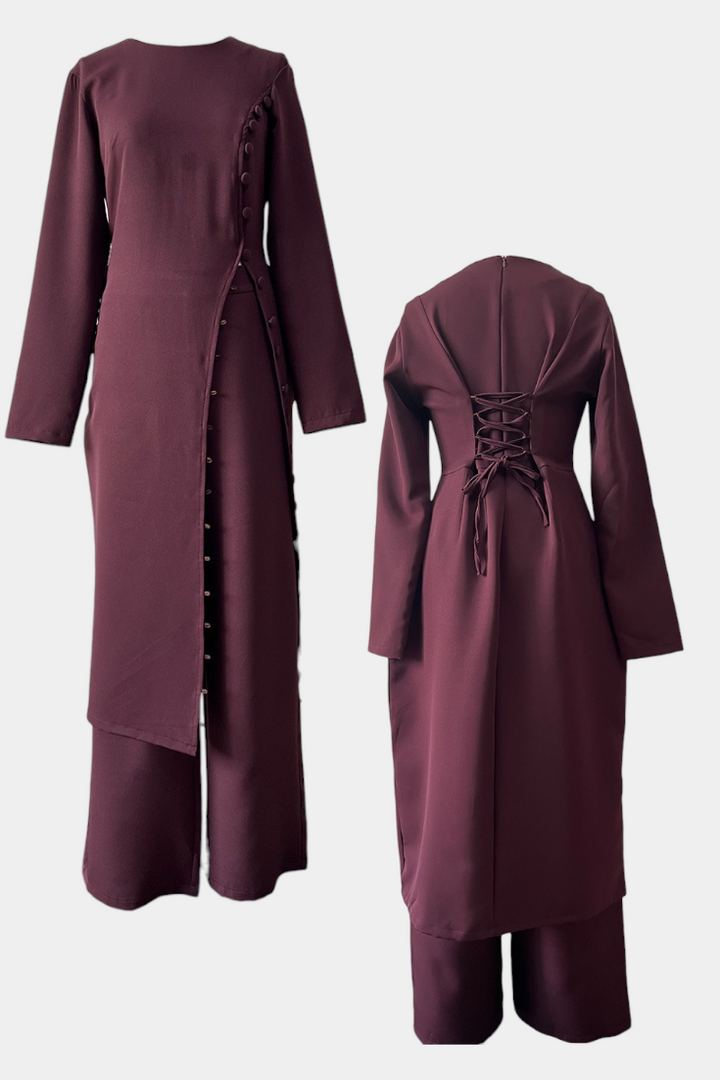 Melissa Lightweight Button-Up Casual Set