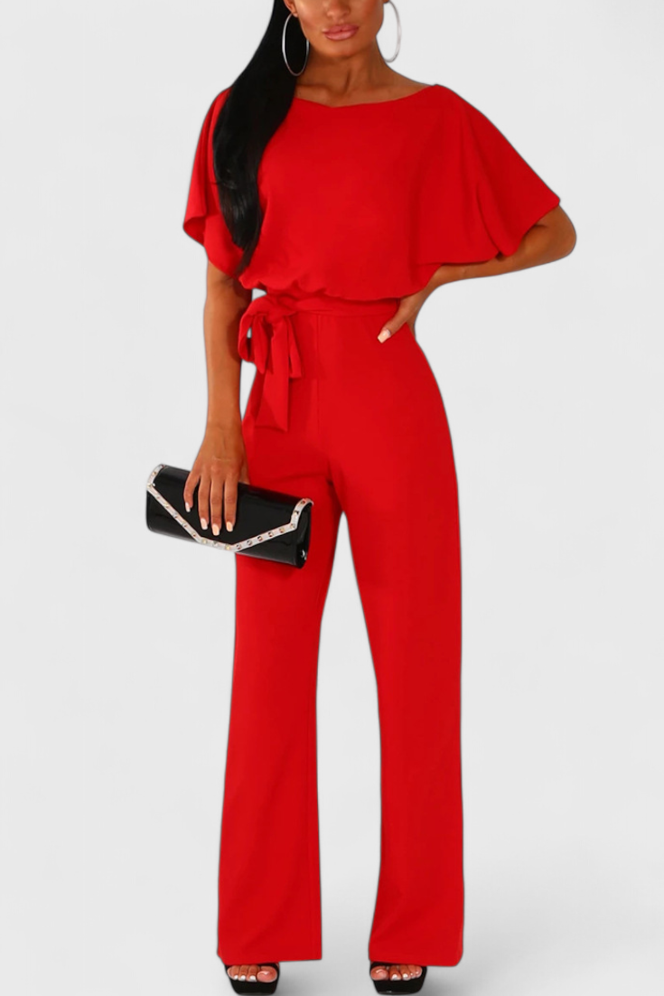 Evie Wide-Cut Fluid Jumpsuit with Elegant Silhouette