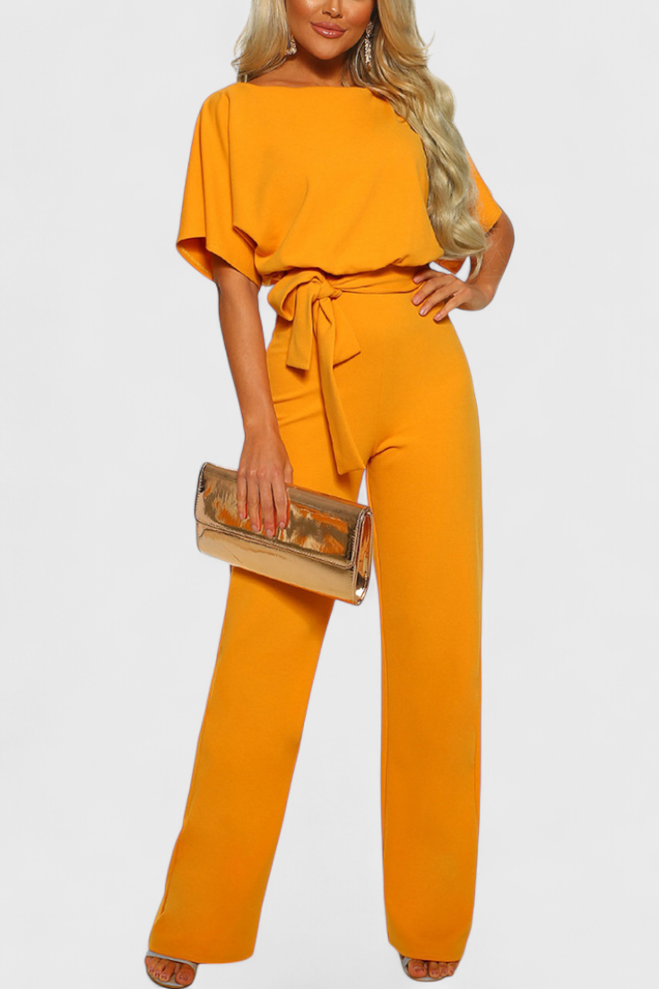 Evie Wide-Cut Fluid Jumpsuit with Elegant Silhouette